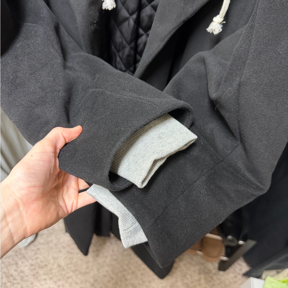 Cinq a Sept vander hooded longline coat - Picture 11 of 14